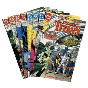 DC New Titans Comic Lot 74-81 VF Range 1991 Run 8 Books